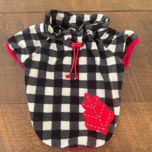 Martha Stewart Black and White Pet Fleece Sweater